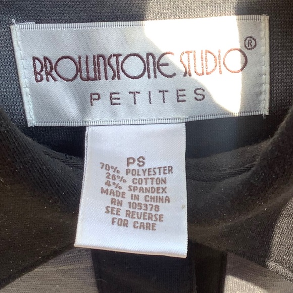 Ladies Brownstone Studio Gray with Black Trim Cardigan - Picture 5 of 7